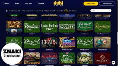 online casino live craps