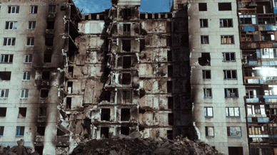 Наслідки бойових дій у Лисичанську