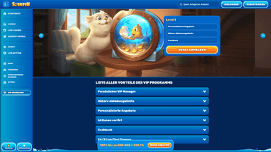 Spinfin Casino Schweiz VIP Programme Lv 3