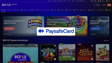 online casinos that accept paysafecard