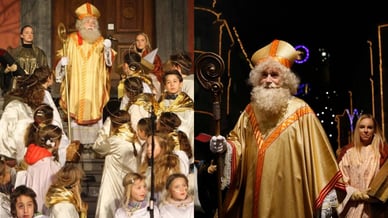 Miklavžev sprevod angeli