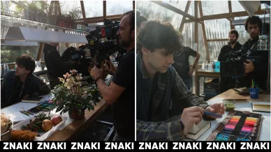Rodaje de la serie «El jardinero»