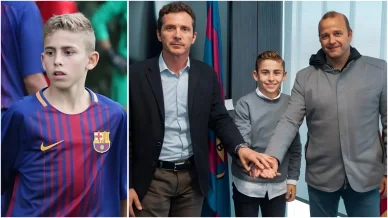 Fermín López en su infancia Fermín López en su infancia