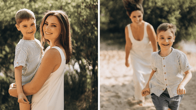 Хижняк із своїм сином