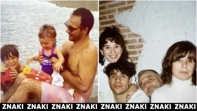 Javier Calvo con su familia