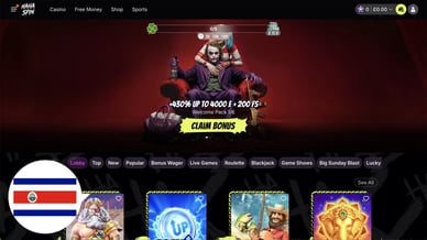 costa rica casino non gamstop uk