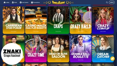 craps live casino