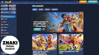 Shikaka casino bonukset