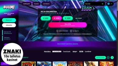 casino 10€ talletus