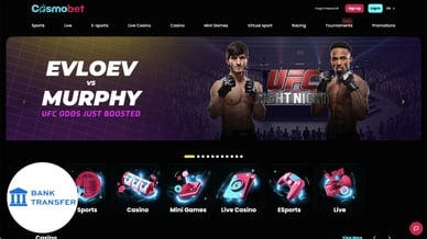 casinos that accept bank transfer deposits