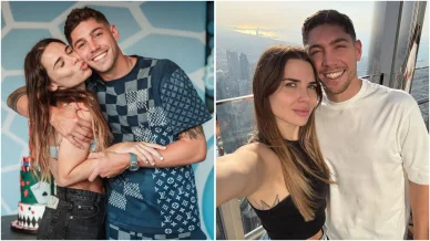 Federico Valverde y Mina Bonino