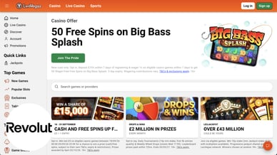 revolut casino free spins