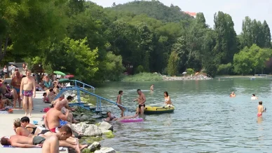 Tihany Somosi szabadstrand Tihany strandja