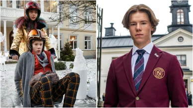 Edvin Ryding under inspelningen av serier Edvin Ryding under inspelningen av serier