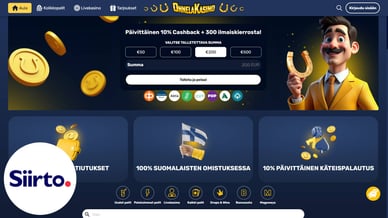 kasinot joissa Siirto