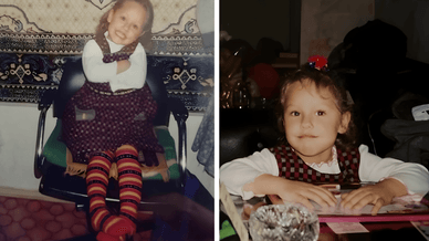 Даша Квіткова в дитинстві