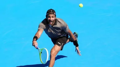Matteo Berrettini durante la partita Matteo Berrettini ranking