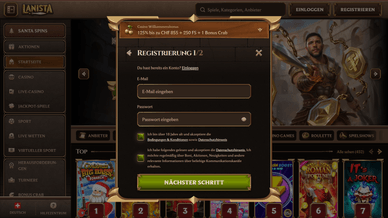 Online Casino Lanista Registrierung