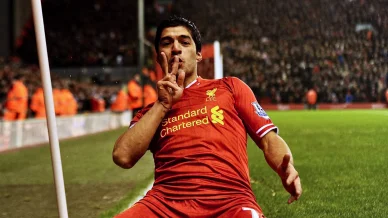 Luis Suárez en el Liverpool Luis Suárez jugador del Liverpool FC