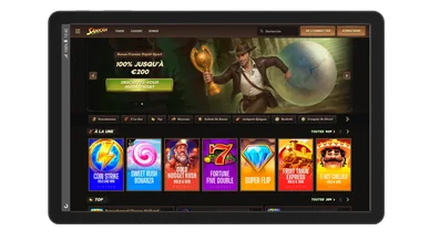 Interface casino Sankra. Accueil jeux Sankra casino.