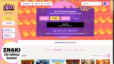 10 euron talletus casino