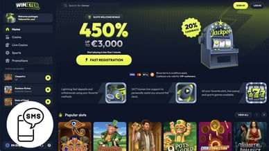 casino sms payment