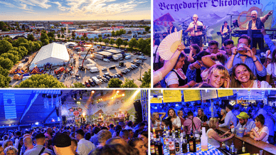Festzelt, Jahrmarkt und Live-Band beim Bergedorfer Oktoberfest