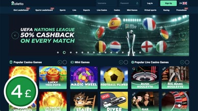 casino minimum deposit £4