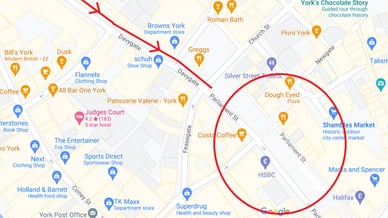 York Food Festival map