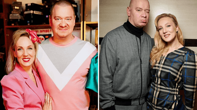 Відомий шоумен та актор студії «Квартал 95» Євген Кошовий та його дружина Ксенія Кошова