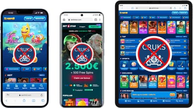 mobiel gokken bij casino's zonder cruks