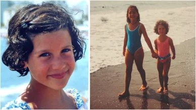 María Pedraza en su infancia