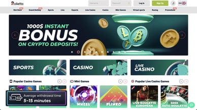 online casino with instant withdrawal