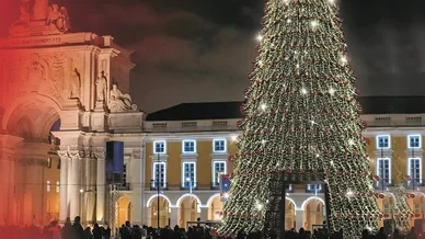 Lisboa durante as férias de Natal