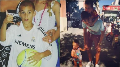 Dani Ceballos en su infancia