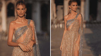 Дар’я Хлистун у сукні від Alamour The Label