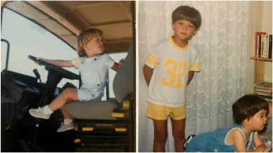 Íñigo Errejón en su infancia Íñigo Errejón en su infancia