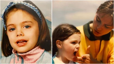 Amaia Salamanca en su infancia