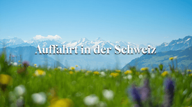 Auffahrt in der Schweiz