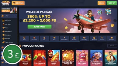 min deposit £3 casino