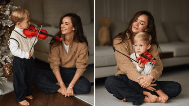 Таня Парфільєва разом із сином