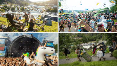 Festivalstimmung am OpenAir St. Gallen (Schweiz)