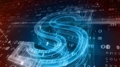 Symbole du dollar en rendu numérique associé aux Études et données économiques.