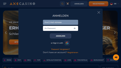 Casino Axe Login