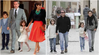 Jacobo Martos y Toni Acosta con sus dos hijos Jacobo Martos y Toni Acosta con sus dos hijos