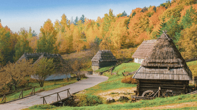 Музей просто неба в Пирогові 