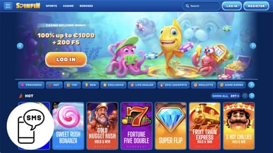 online casino that accept sms