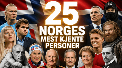 25 Norges mest kjente personer