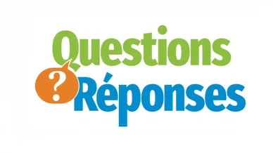 Illustration du concept Questions – réponses avec un point d’interrogation stylisé.