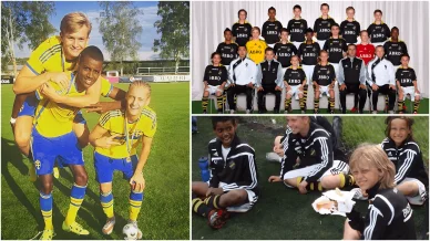 Alexander Isak som barn